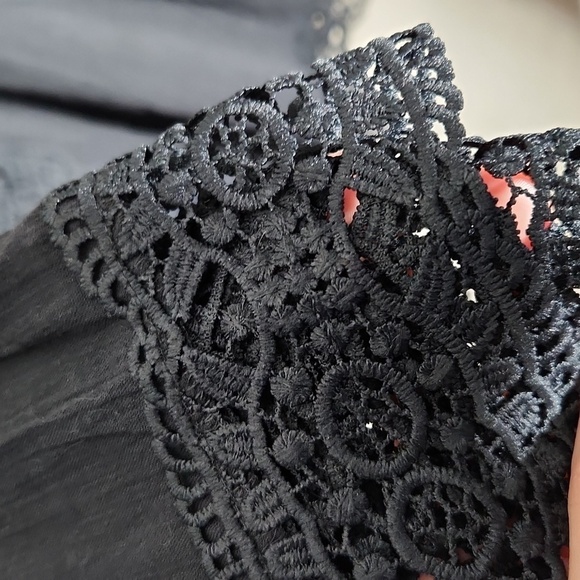 Issac Mizrahi Dress Top Womens Size XXL Lace V Neck Tunic Boho Whimsigoth - Picture 3 of 11